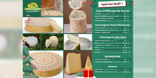 Noël gourmand : une sélection exceptionnelle de produits de fêtes dans les magasins de la Coopérative du Plateau de Bouclans